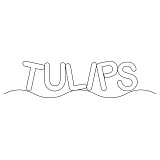 word tulips border 001